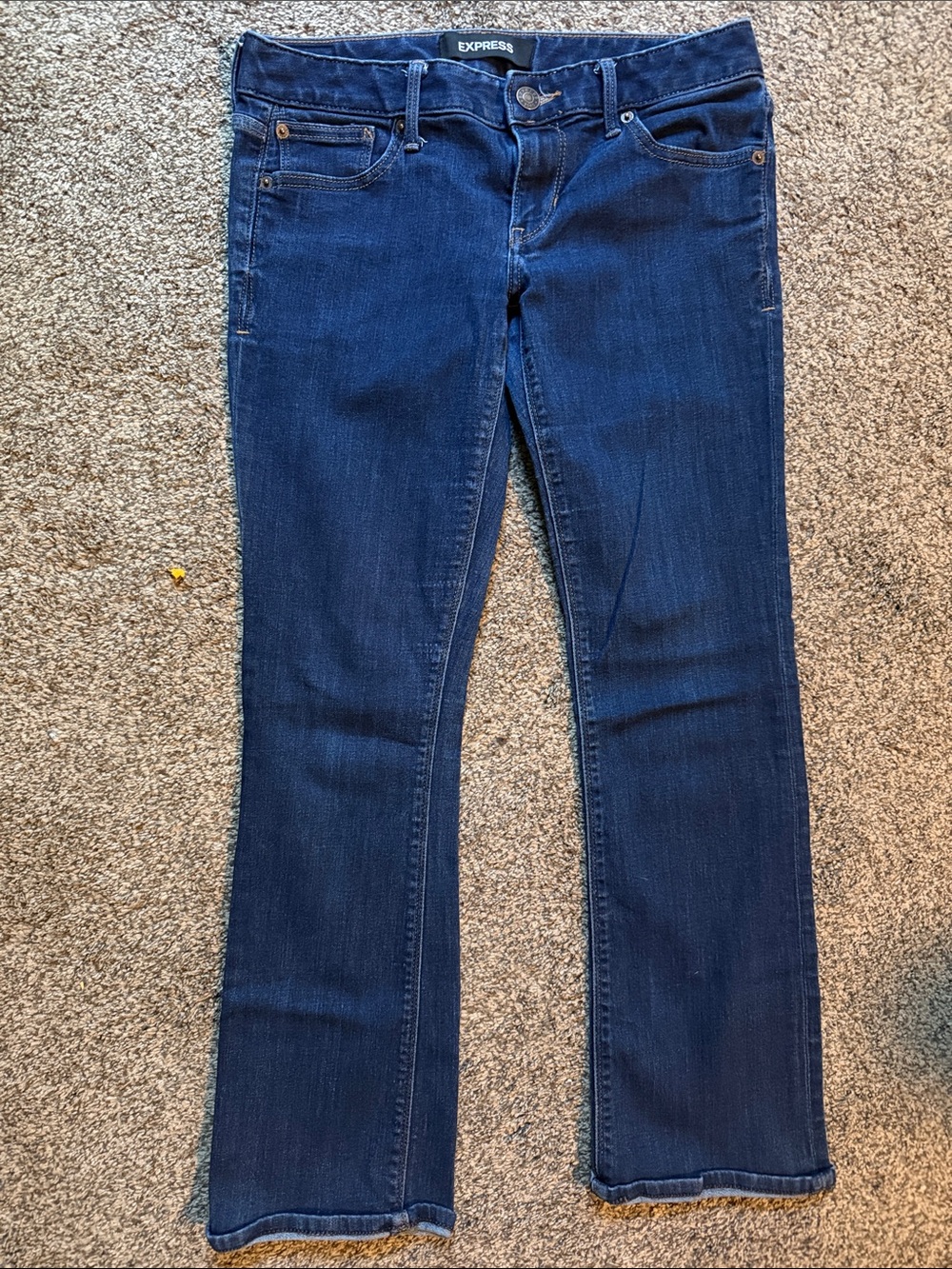 Express Dark Blue Boot Cut Jeans